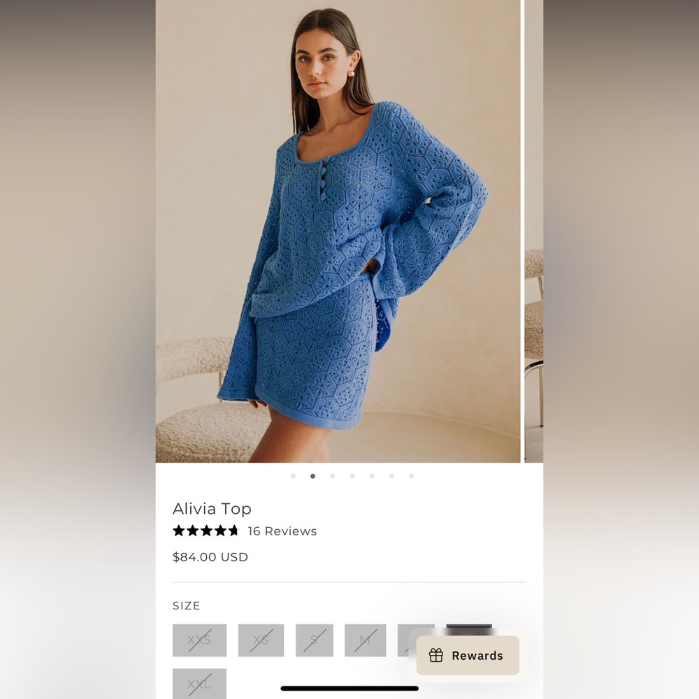 Sabo Alivia Knit top size medium